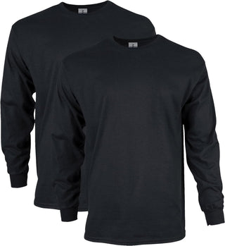 Big Men's Ultra Cotton Long Sleeve T-Shirt, Multipack