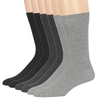 Big Mens Cotton Dress Big and Tall Soft Socks, Golden Brown, X-Large 13-15, 6 Pack