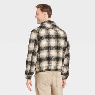 Men'S Plaid Harrington Bomber Jacket - Goodfellow & Co™ Black