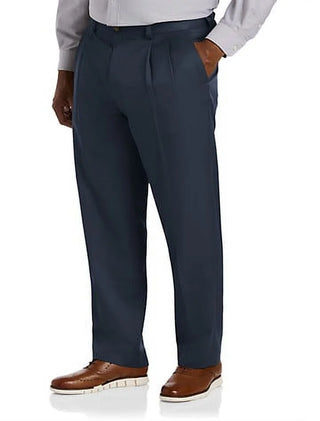 Big + Tall Men's Plus Size Men's Pleated Dress Pants