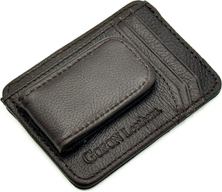 Men's Leather Money Clip Wallet