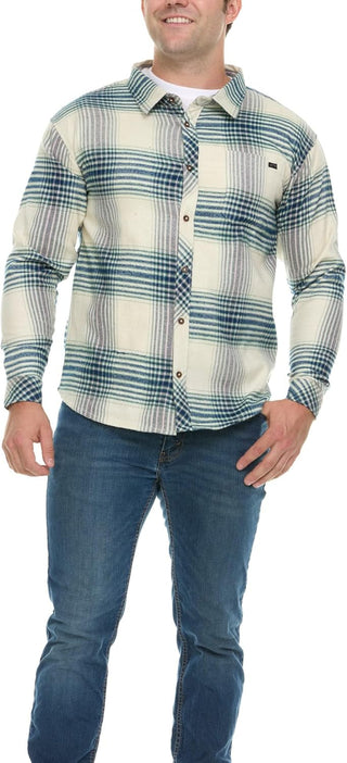 Big and Tall Plaid Flannel Shirt for Men