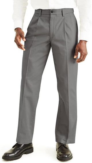 Big Men's Classic Fit Signature Stretch Pants-Pleated