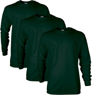 Big Men's Ultra Cotton Long Sleeve T-Shirt, Multipack