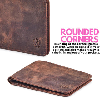 Bifold Real Leather RFID Wallet