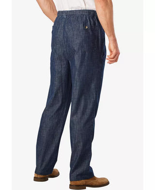 Big and Tall Full-Elastic Waist Pleated Pants