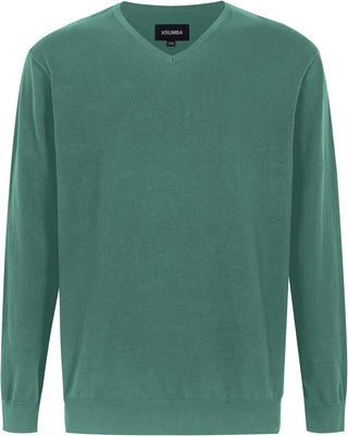 Men's Big and tall Sweater: Cotton V Neck  Pullover