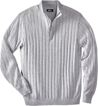 Mock Neck Lightweight Sweater for Big and Tall Men