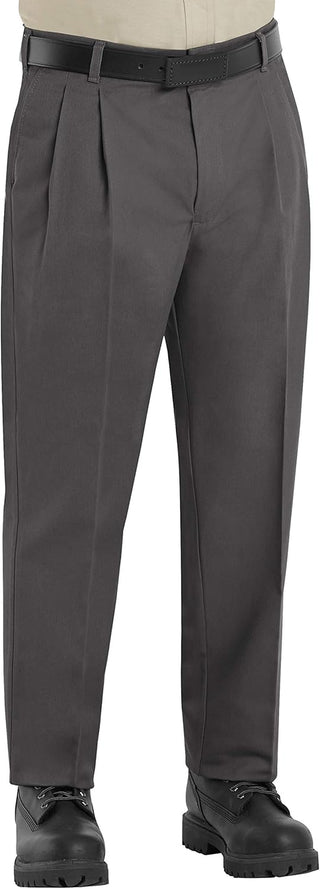 Executive Big and tall Men's Double Pleated Twill Work Slacks