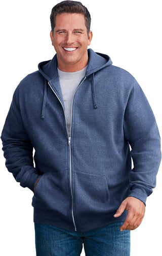 Plus Sized Men's Big & Tall Fleece Hoodie Jacket