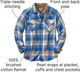 Big Men's Western Flannel Shirt