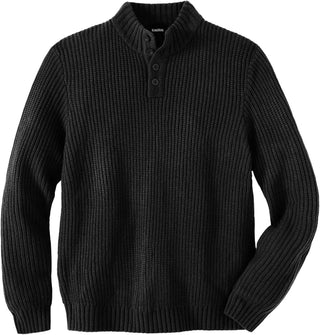 Big Men's Henley Shaker Sweater