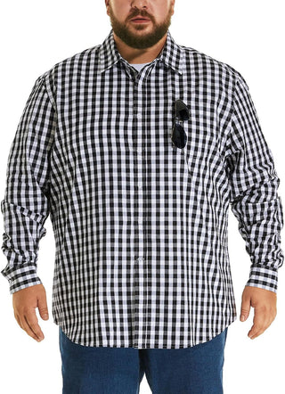 Big and Tall Men's Cotton Button down Shirt