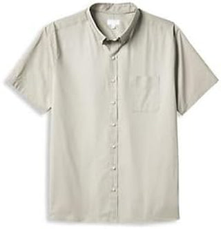 Big + Tall Essentials Men'S Big and Tall Poplin Short-Sleeve Sport Shirt