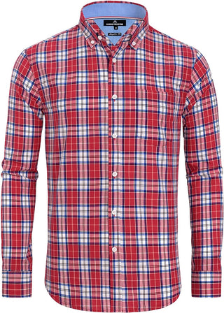 Big Men's Plaid Button down Shirts