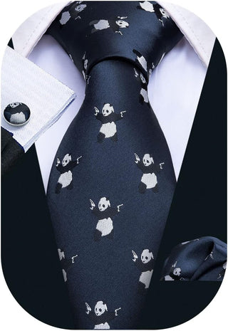 Ties for Men Designer Handkerchief Cufflink WOVEN Casual Necktie