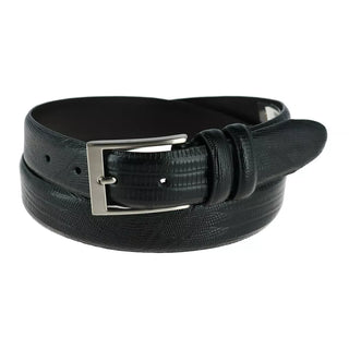 Toneka Men'S Big & Tall Leather Lizard Print Belt