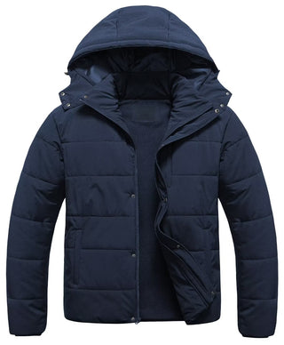 Big and Tall Hooded Warm Coat Winter Jacket for Men