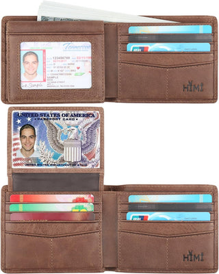 Bifold Stylish Wallet with 2 ID Window