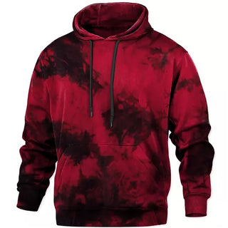 Men'S Pullover Hoodie Sweatshirt Black Yellow Red Blue Purple Hooded Tie Dye Graphic Prints Print Daily Sports 3D Print Streetwear Designer Basic Spring & Fall Clothing Apparel Hoodies Sweatshirts