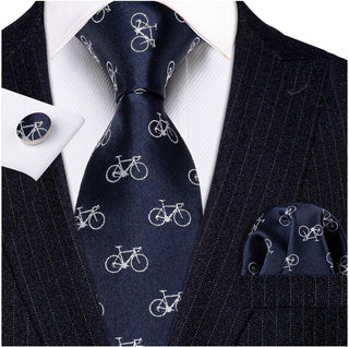 Ties for Men Designer Handkerchief Cufflink WOVEN Casual Necktie