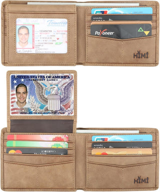 Bifold Stylish Wallet with 2 ID Window