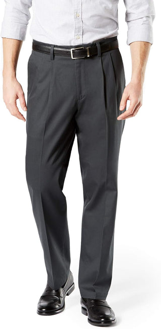 Big Men's Classic Fit Signature Stretch Pants-Pleated