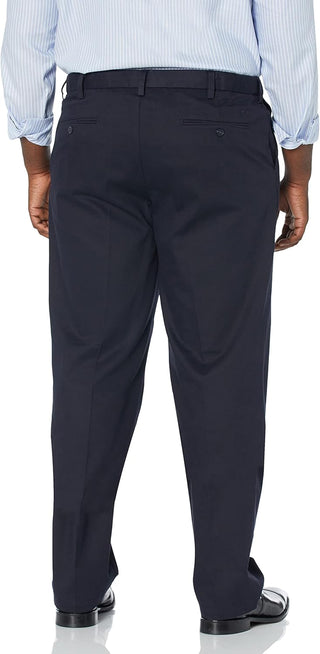 Big Men's Classic Fit Signature Stretch Pants-Pleated