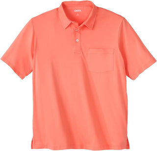 Large Men's Shrink-Less Polo T-Shirt