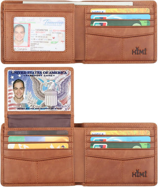 Bifold Stylish Wallet with 2 ID Window