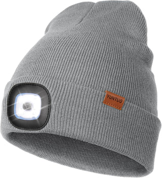 Mens Beanie with LED Light