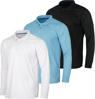 Long-Sleeve Polo Shirt for Big & Tall Men