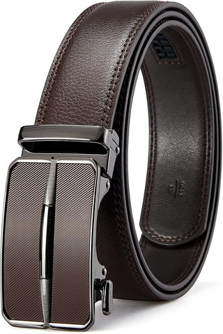 Big Mens Belt Leather Ratchet Belt