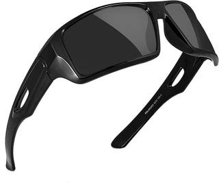 Polarized Wrap around Sports Sunglasses for Men