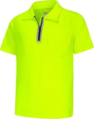 Big Men's Moisture Wicking Short Sleeve Polo Shirts