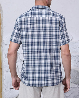 Big Men's Plaid Short Sleeve Button down Shirts