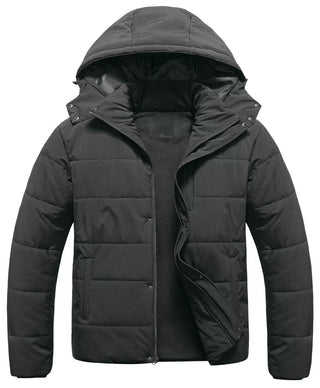 Big and Tall Hooded Warm Coat Winter Jacket for Men