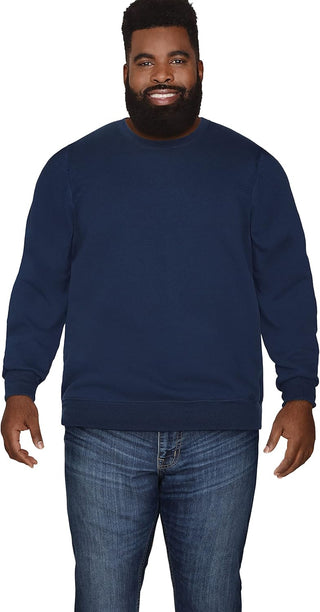 Big and Tall Men's Fleece Crewneck Sweatshirts