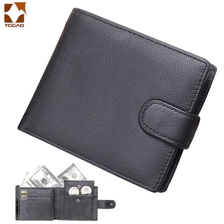 Men'S Wallet Made of Genuine Leather Wallet Short Hasp Carteira Masculina Purse 2024 Luxury Male Billetera Hombre Erlek Czdan