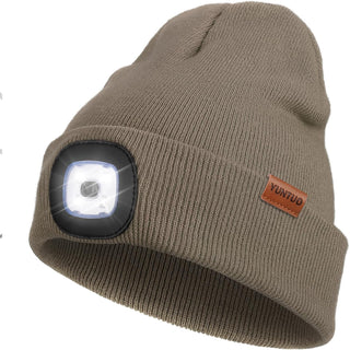 Mens Beanie with LED Light