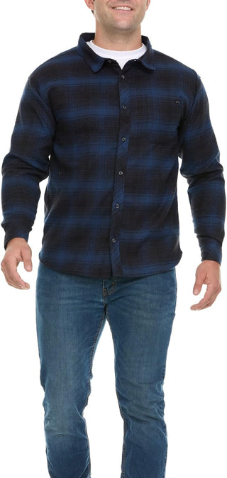 Big and Tall Plaid Flannel Shirt for Men