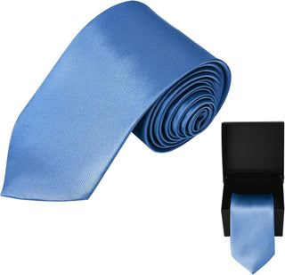 Solid Satin Tie + Gift Box