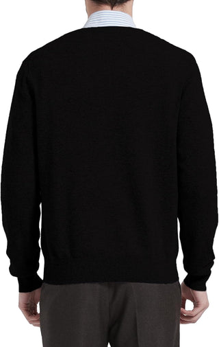 Men's Big and Tall Wool Blend V-Neck Sweater