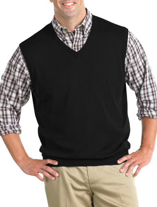 Plus Sized Men's Big and Tall V-Neck Sweater Vest