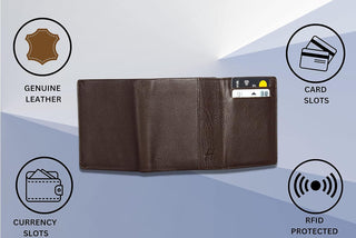 Men's RFID Protected Leather Wallet