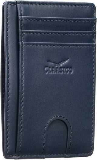 Leather Front Pocket Men's Wallet with RFID Blocking