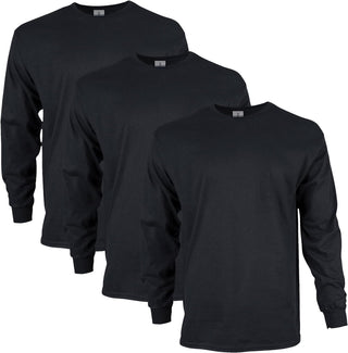 Big Men's Ultra Cotton Long Sleeve T-Shirt, Multipack