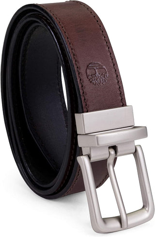 Big Men's Classic Leather Reversible Belt