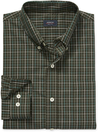 Big Men's Button down Plaid Plus Size Shirt