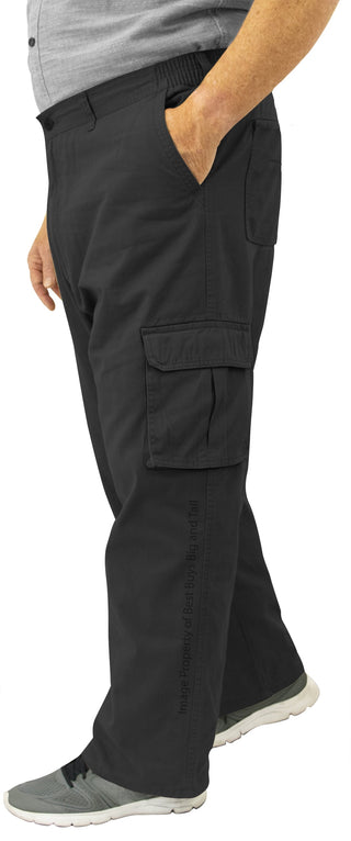 Big & Tall Sizes Plus Size Men's Cargo Pants Expandable Waist